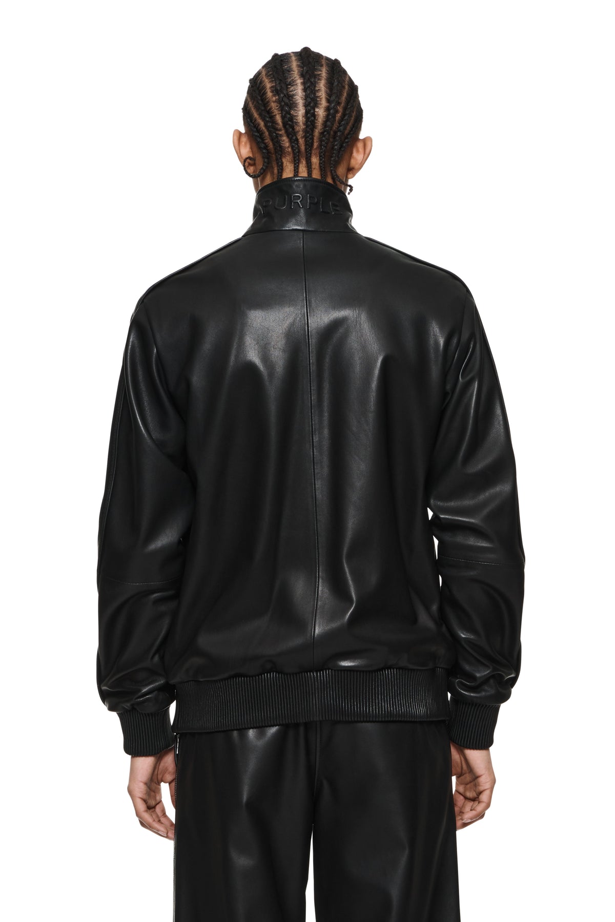 Leather Track Jacket
