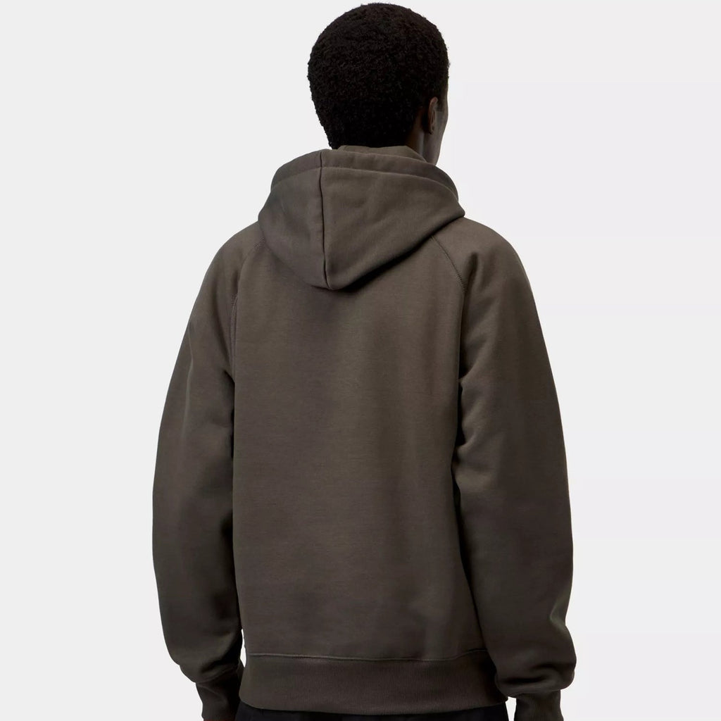 Carhartt WIP Hooded Chase Sweat: Shungite / Gold