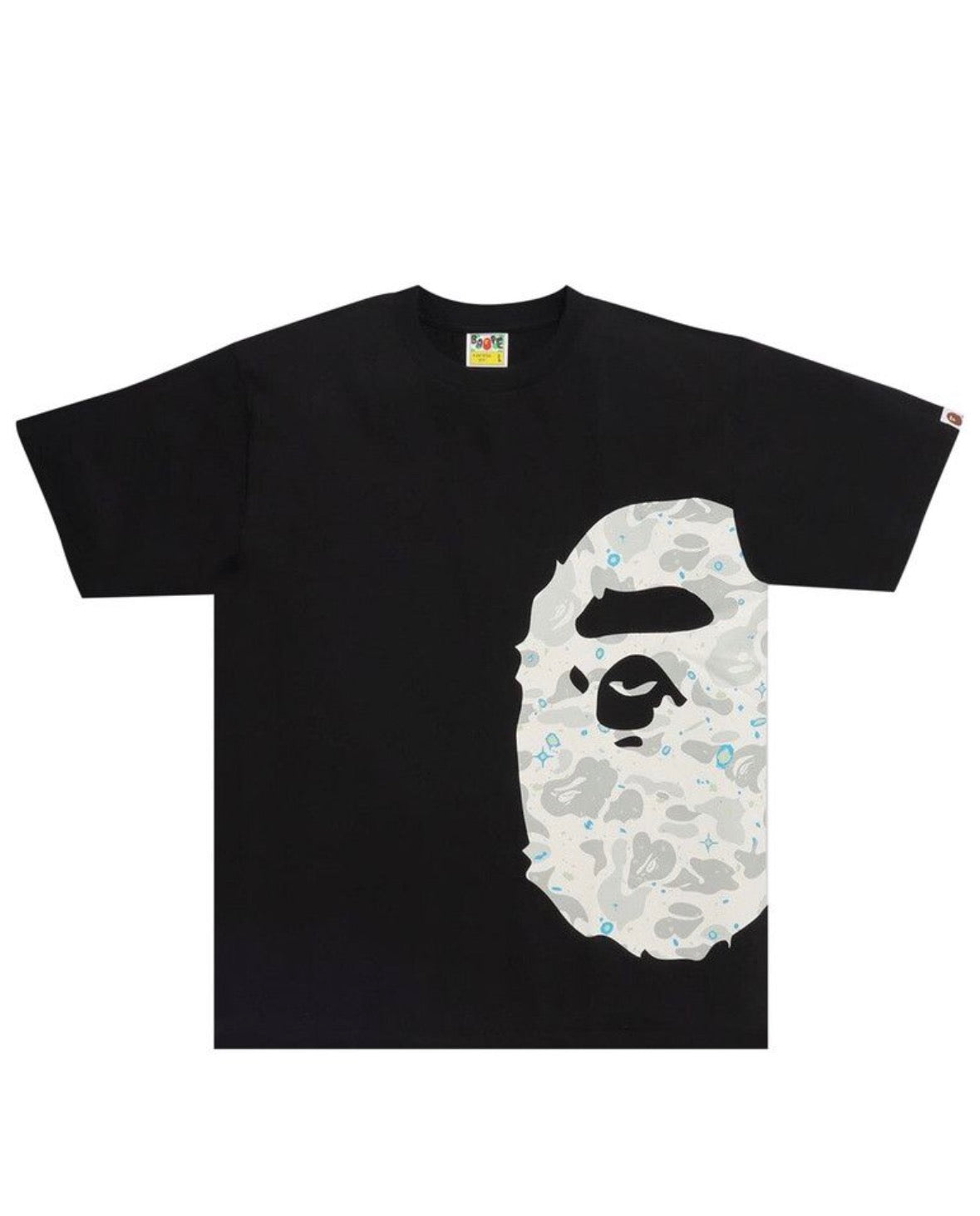 Bape Space Camo Side Big Ape Head T-Shirt Black