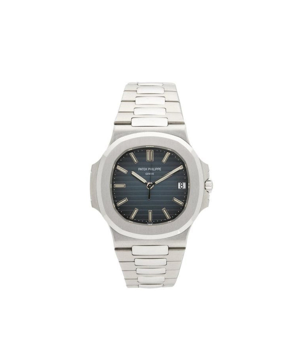 Vintage Patek Phillippe Nautilus Silver/Sapphire