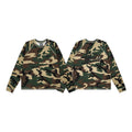 Stussy Classic Camo Signature Script Waffle Knit Long Sleeve Tee