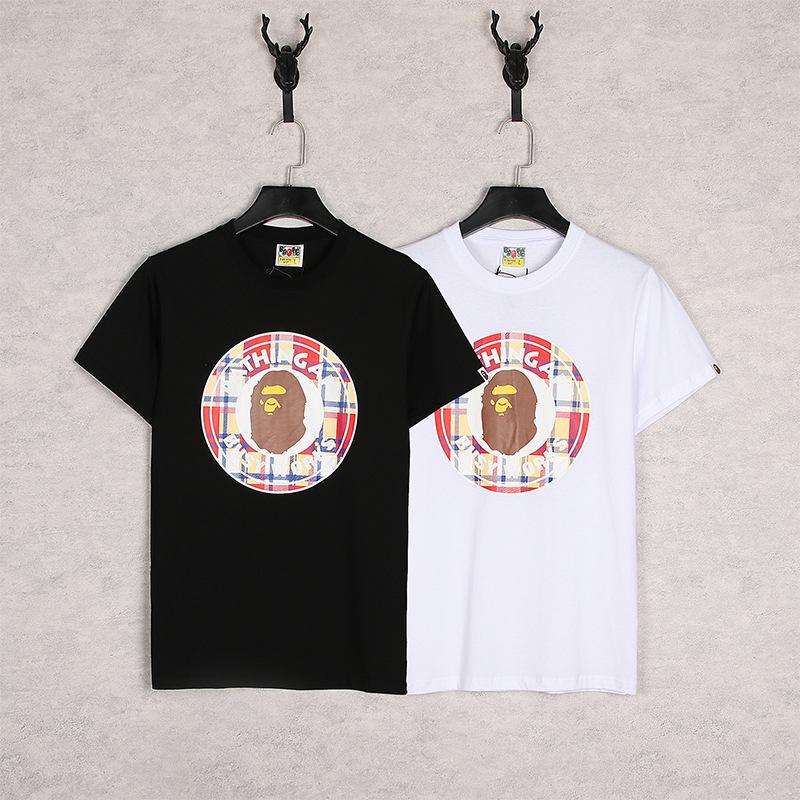 Bathing Ape T-Shirt Summer Ape Head Shark Daily Casual Short Sleeve T-shirt