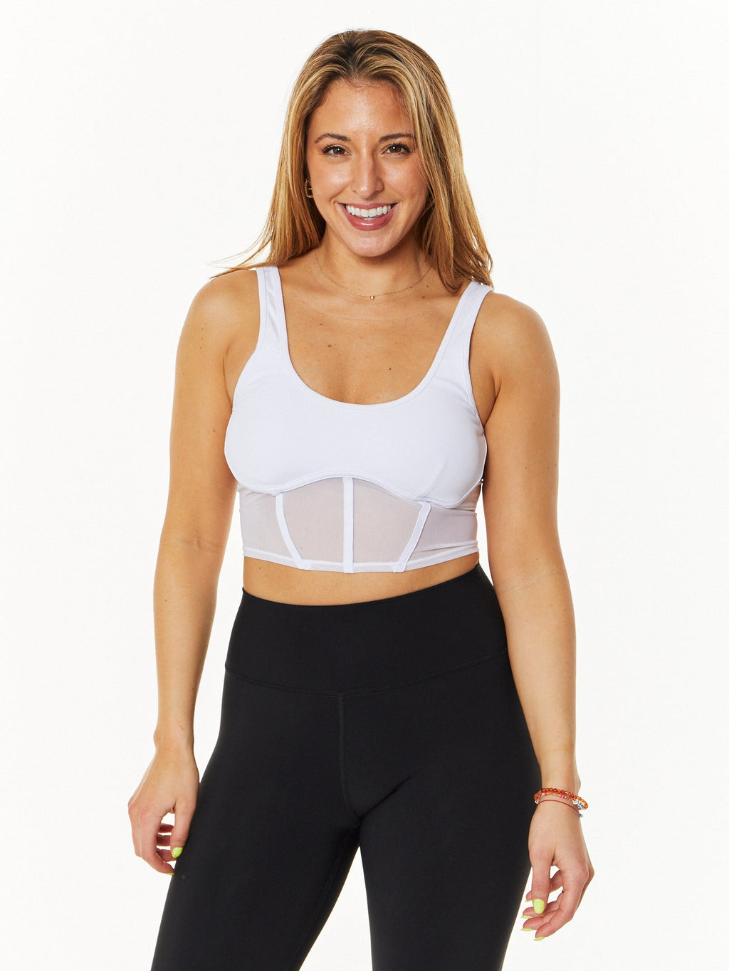 Airbrush Mesh Corset Tank