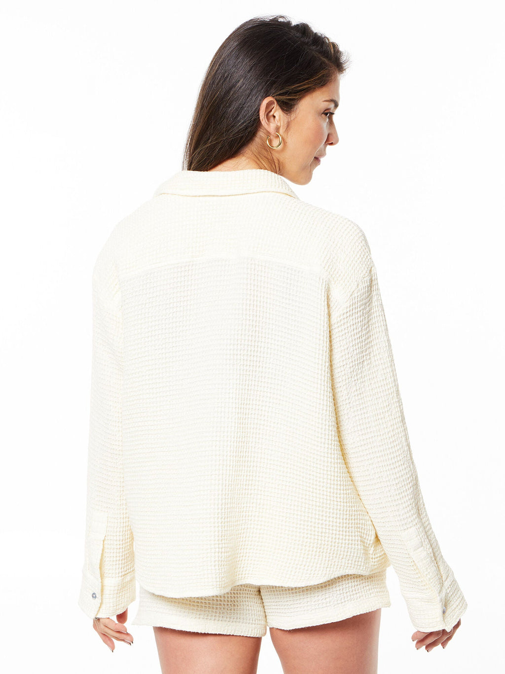 WAFFLE BUTTON DOWN SHIRT