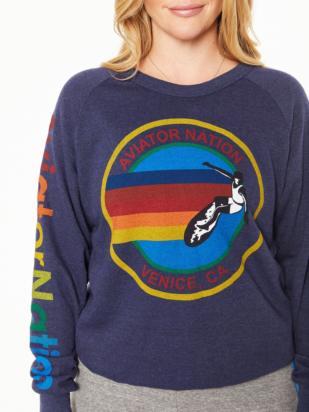 AN CREW SWEATSHIRT NAVY