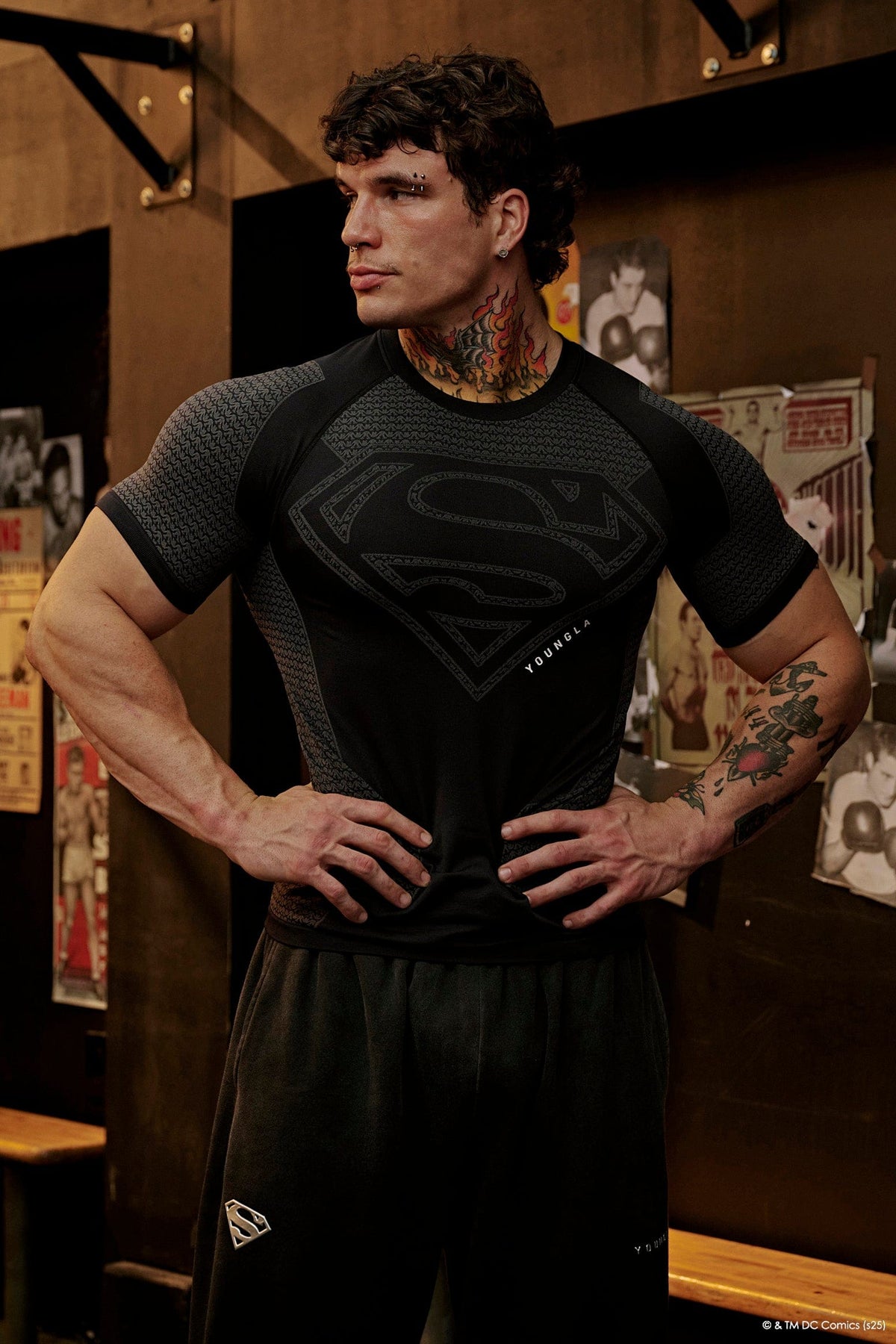 4117 - Superman Compression Tees