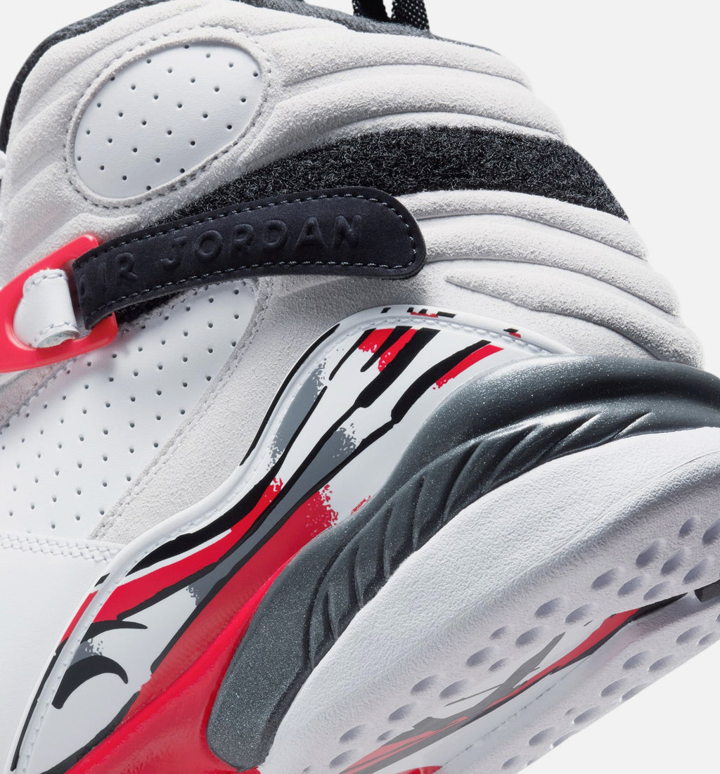 Air Jordan 8 Retro White and True Red – Men's Lifestyle Shoe | White/Black/True Red