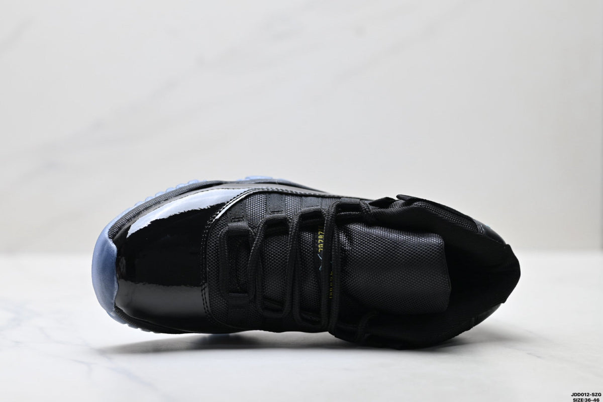 Air Jordan 11 Retro Black and Aqua Unisex Sneakers Style 13