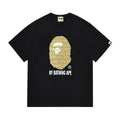BAPE Gold Ape Head Graphic T-Shirt