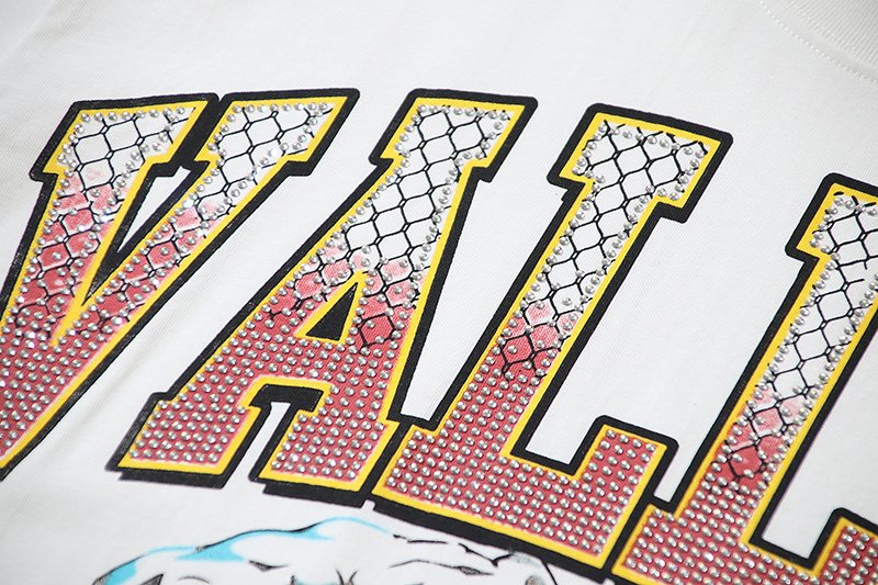 VALE USA Athletic Rhinestone Graphic T-Shirt