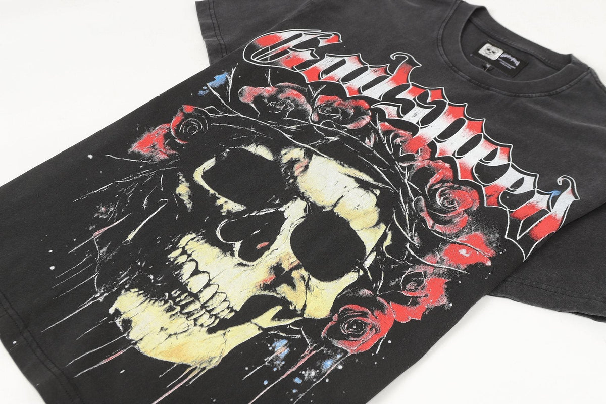 Godspeed Skull & Roses Graphic T-Shirt