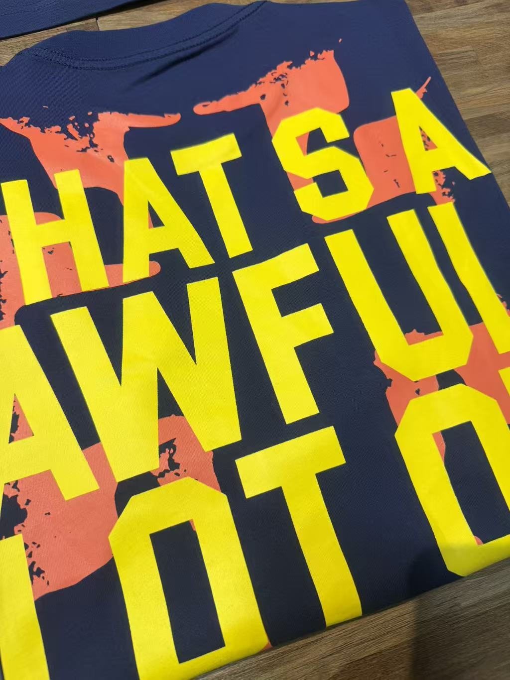 THAT'S A AWFUL LOT OF COUGH SYRUP Cross Graphic Short-Sleeve T-Shirt