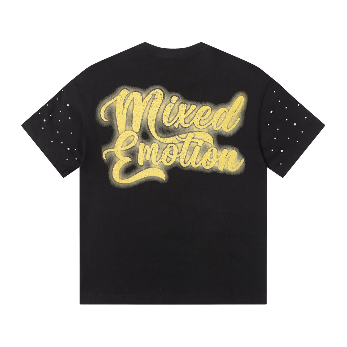 MIXED EMOTION Angel Graphic Pearl-Sleeve T-Shirt