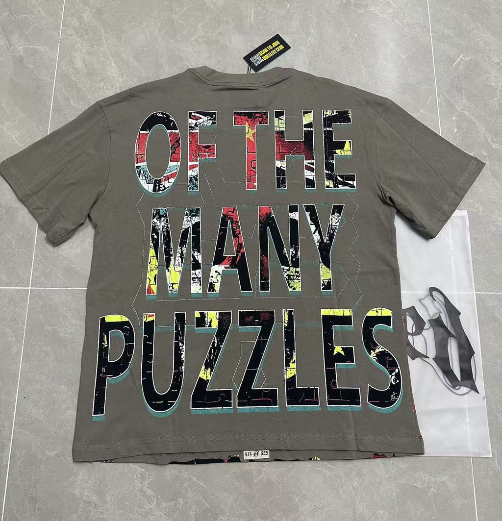 Godspeed Skull Puzzle Graphic Short-Sleeve T-Shirt