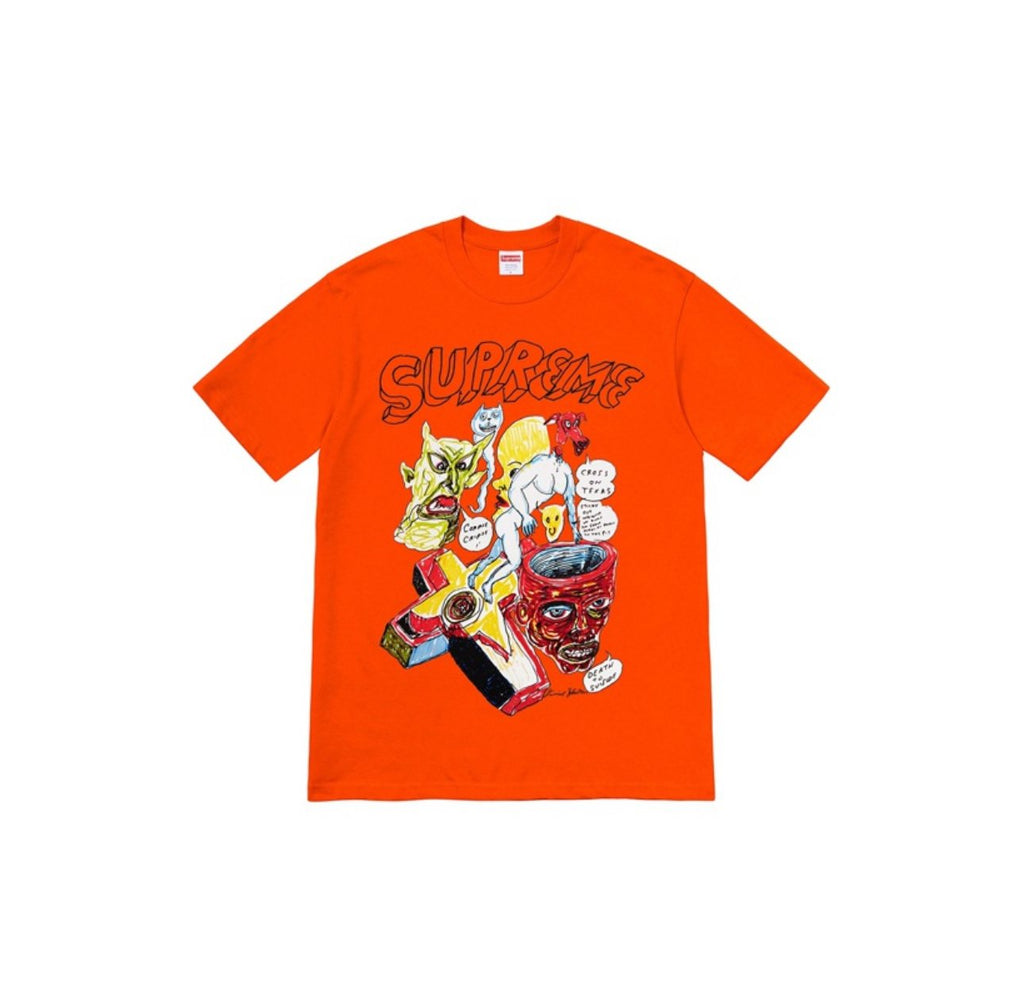 Supreme Daniel Johnston Cartoon Collage Graphic T-Shirt