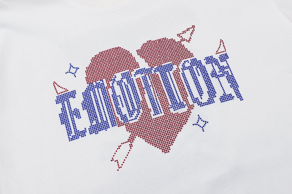 MIXED EMOTION Heart Graphic Short-Sleeve T-Shirt