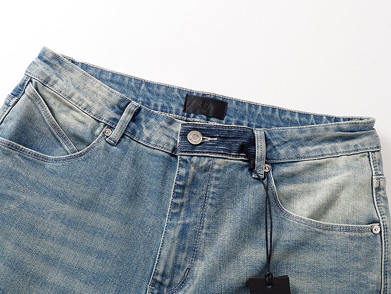 R+A Light Blue Lettered Jeans