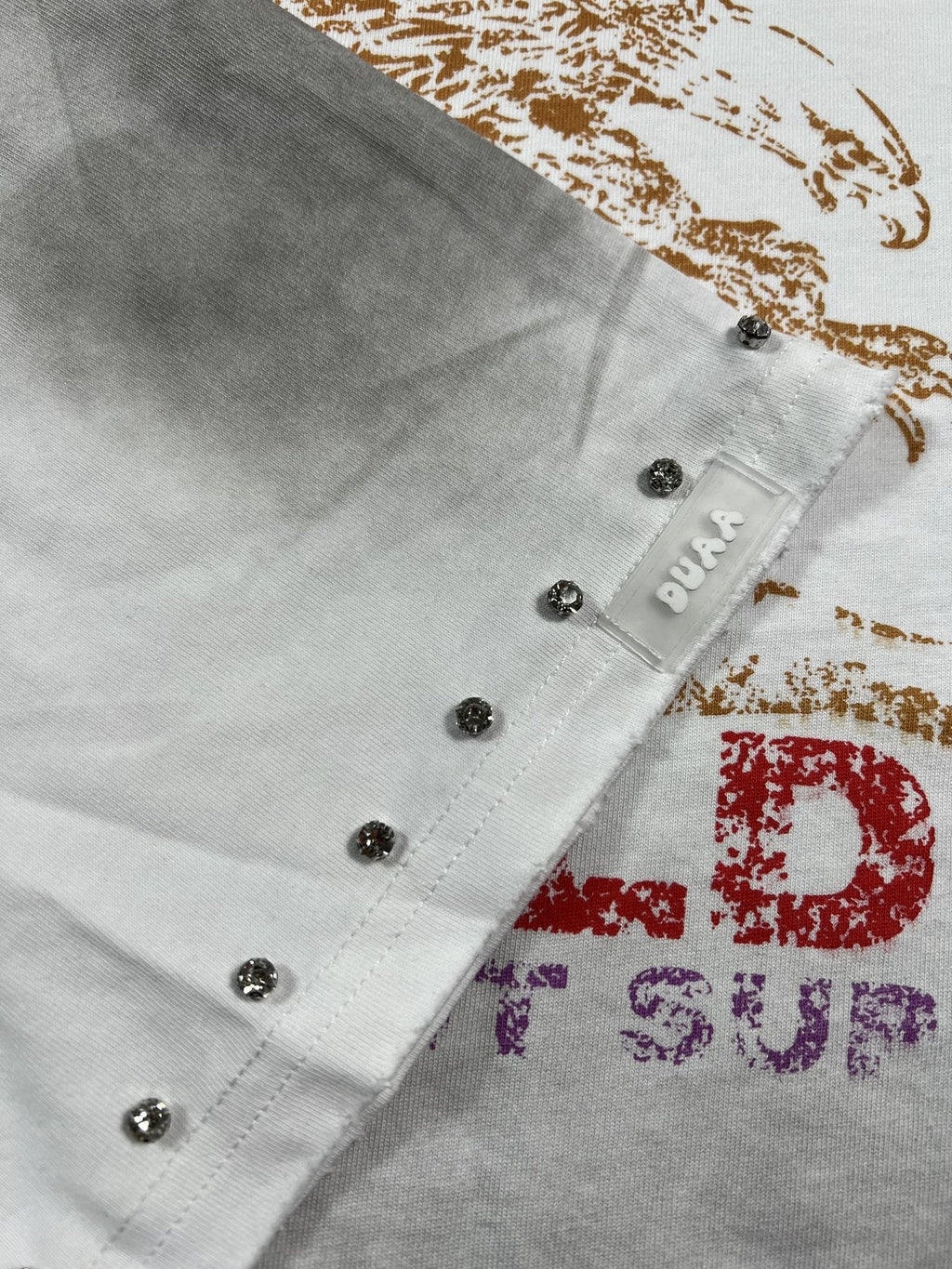 DUAA New Age Studded Graphic T-Shirt