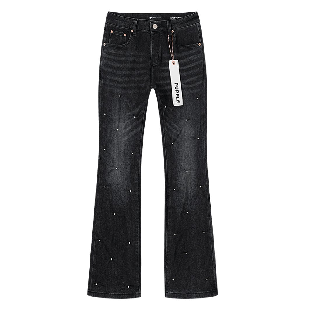 Purple Brand Black Embellished Jeans