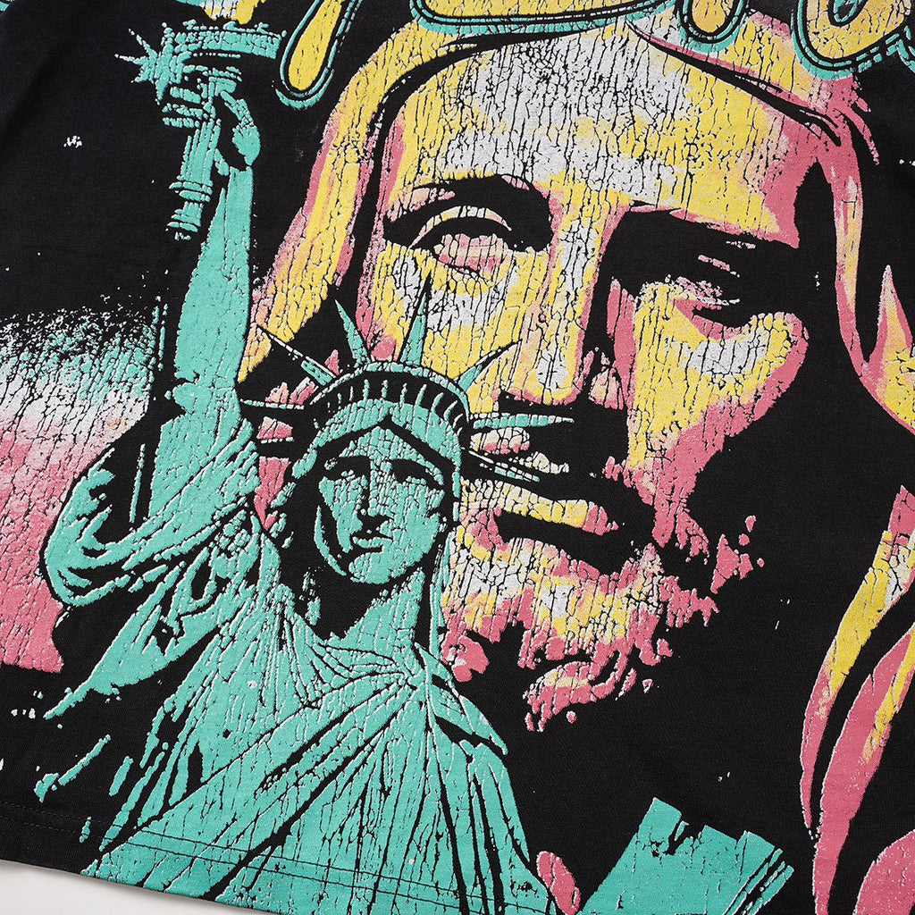 VALLEY Statue Portrait Graphic T-Shirt