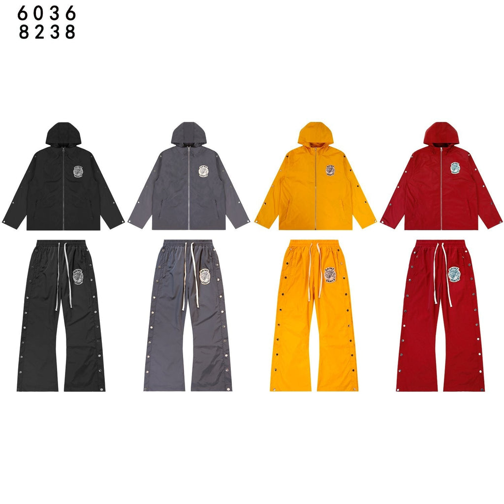 SAINT Vanity Patch Hooded Jacket & Snap-Pant Matching Set