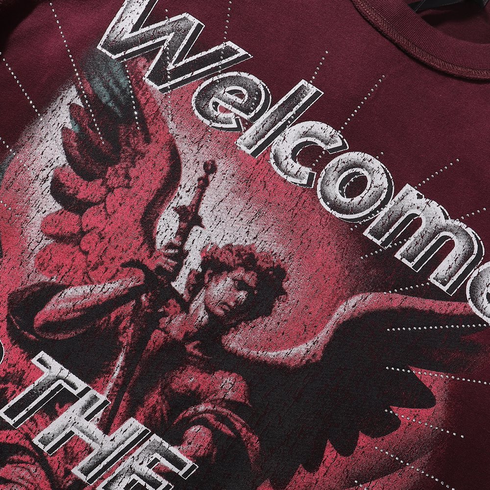 RARE PEACE Dark Warrior Angel Graphic Short-Sleeve T-Shirt
