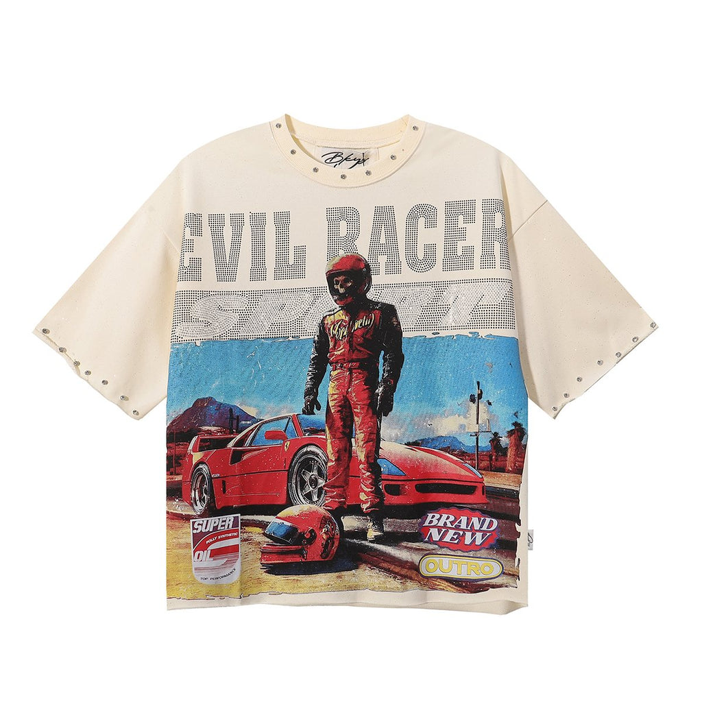 BKYS Revival Evil Racer Cropped Graphic T-Shirt