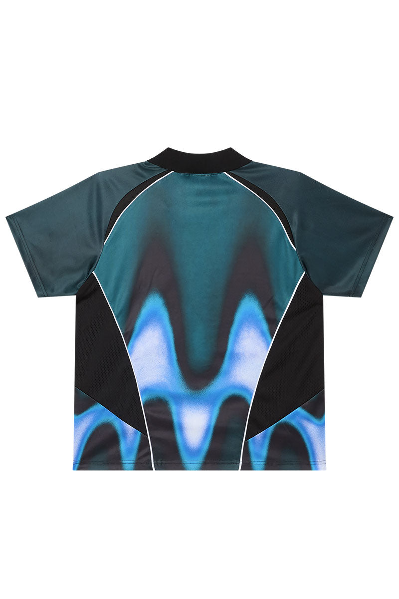 OBEY BLURRED SOCCER JERSEY Dark Teal