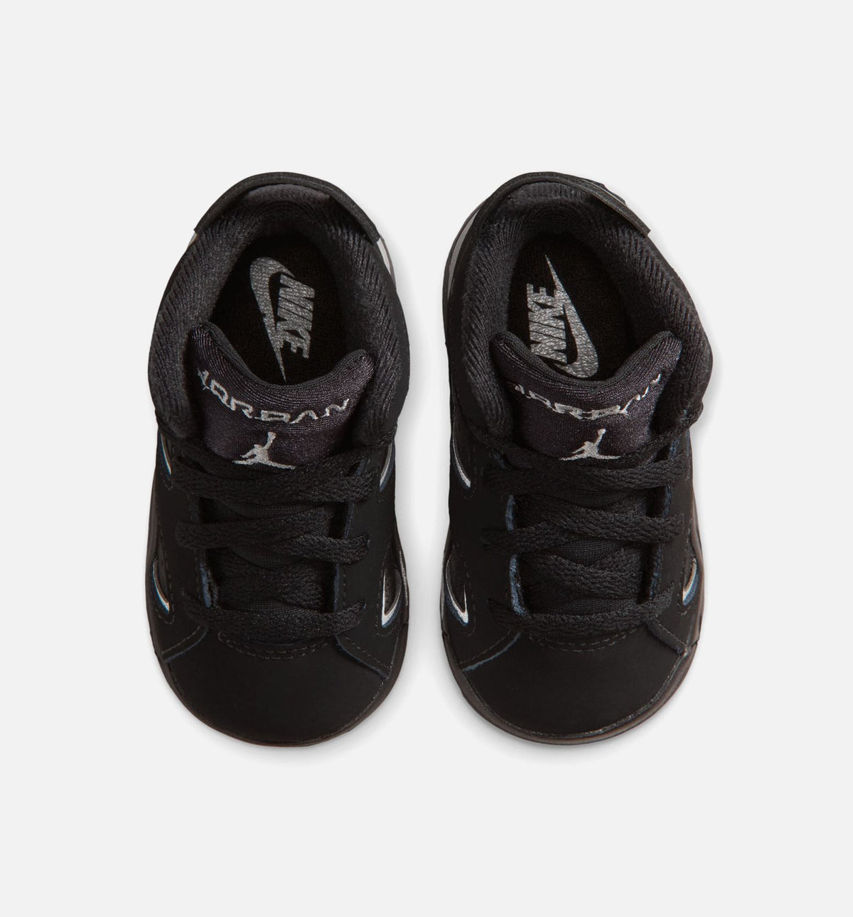Air Jordan 6 Cap & Gown Infant & Toddler Lifestyle Shoes - Black/Reflective Silver/Black
