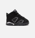 Air Jordan 6 Cap & Gown Infant & Toddler Lifestyle Shoes - Black/Reflective Silver/Black