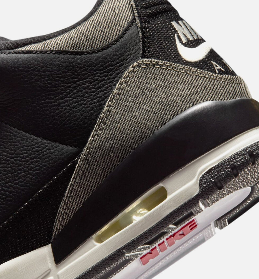 Air Jordan 3 x Levi's Black and White Men's Lifestyle Shoe - Denim/Black/Gym Red
