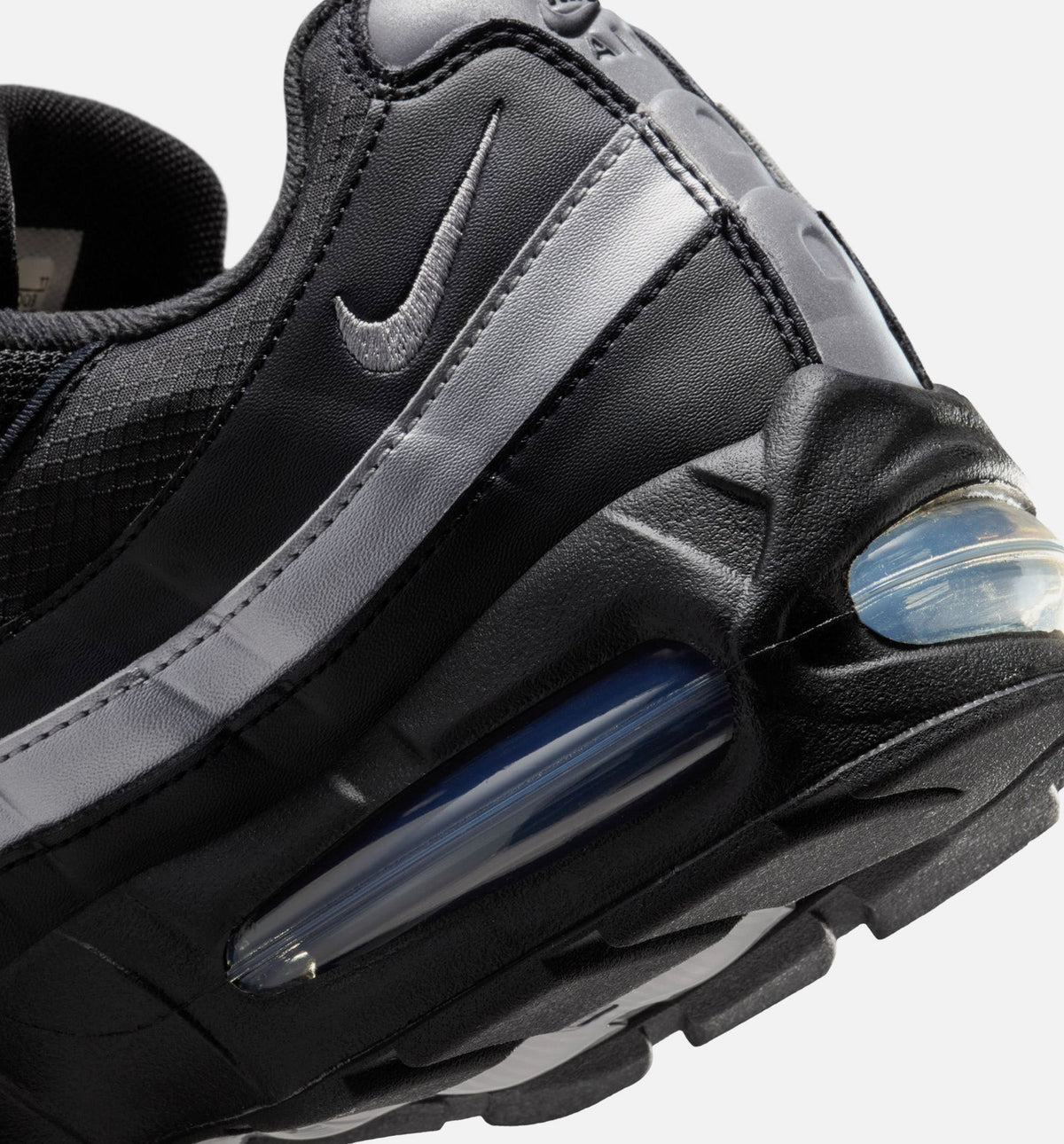 Nike Air Max 95 Big Bubble OG Reflective Accents Men's Shoes - Black/White/Metallic Silver