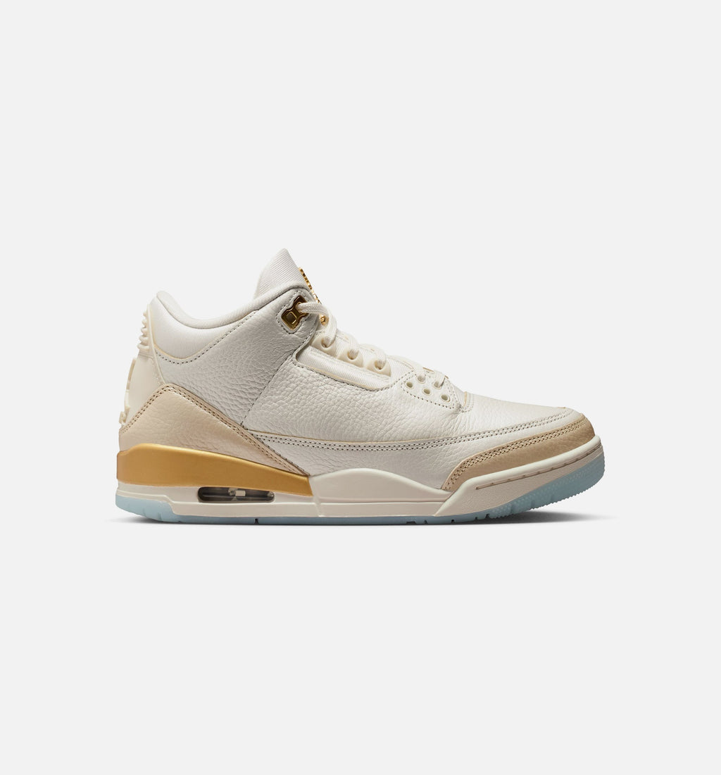 Air Jordan 3 Retro Sail and Pale Ivory – Women's Lifestyle Shoe in Sail/Team Gold/Pale Ivory/Metallic Gold/Ice