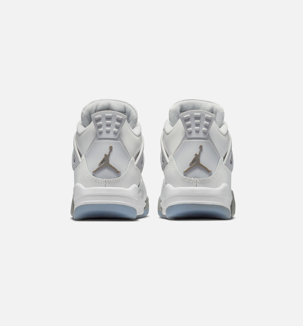 Air Jordan 4 Retro Blue Chill Big Kids' Lifestyle Shoes - Photon Dust/Blue Chill/Flat Pewter/White/Blue Tint