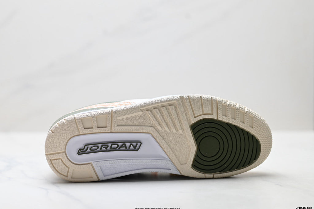 Jordan Legacy 312 Low White Sand Olive Green Sneakers