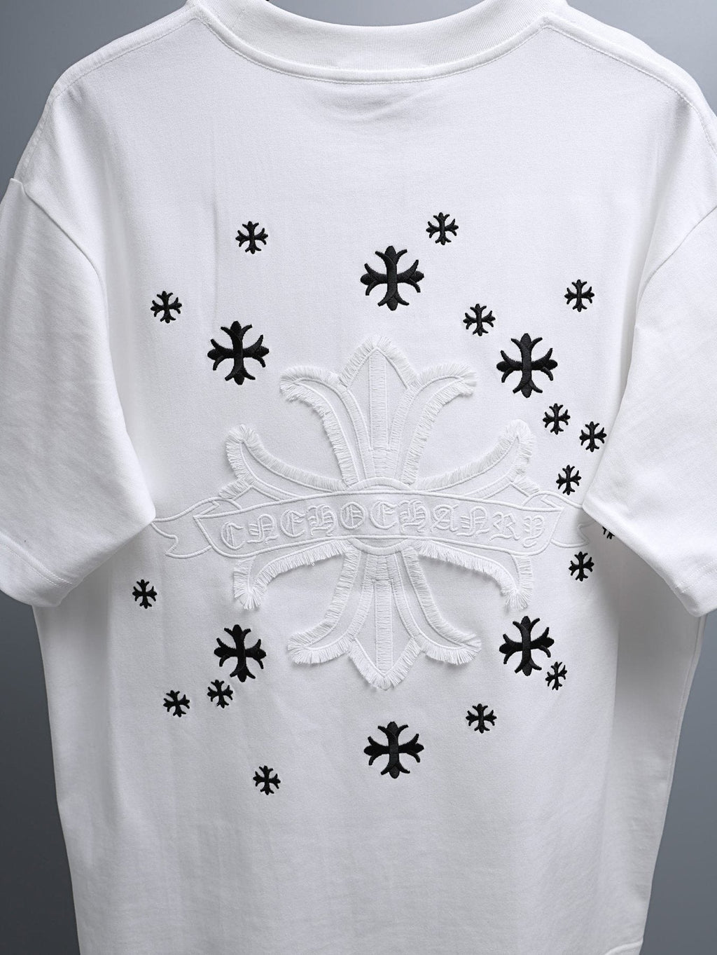 Chrome Hearts Cross and Star Graphic T-Shirt