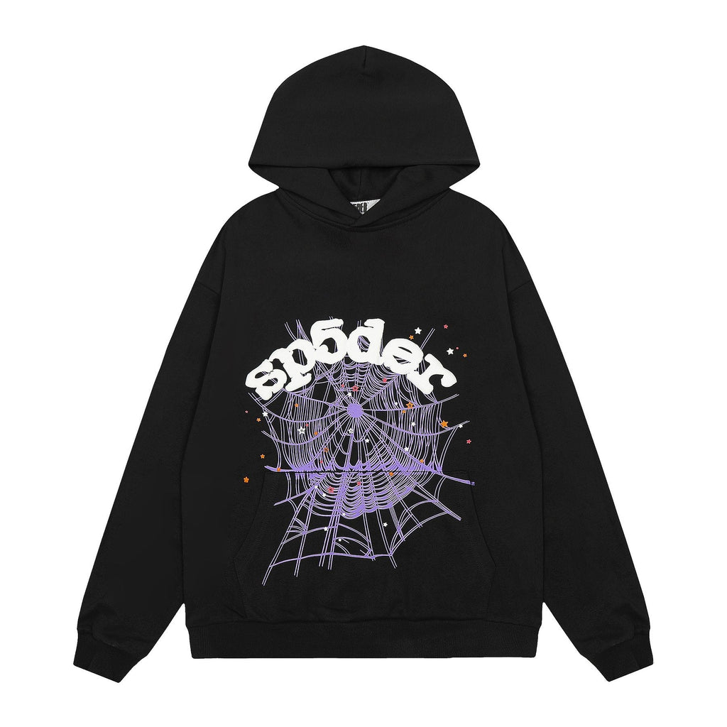 Sp5der Spiderweb Graphic Pullover Hoodie