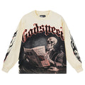Godspeed Black Monday Skeleton Newspaper Long-Sleeve T-Shirt