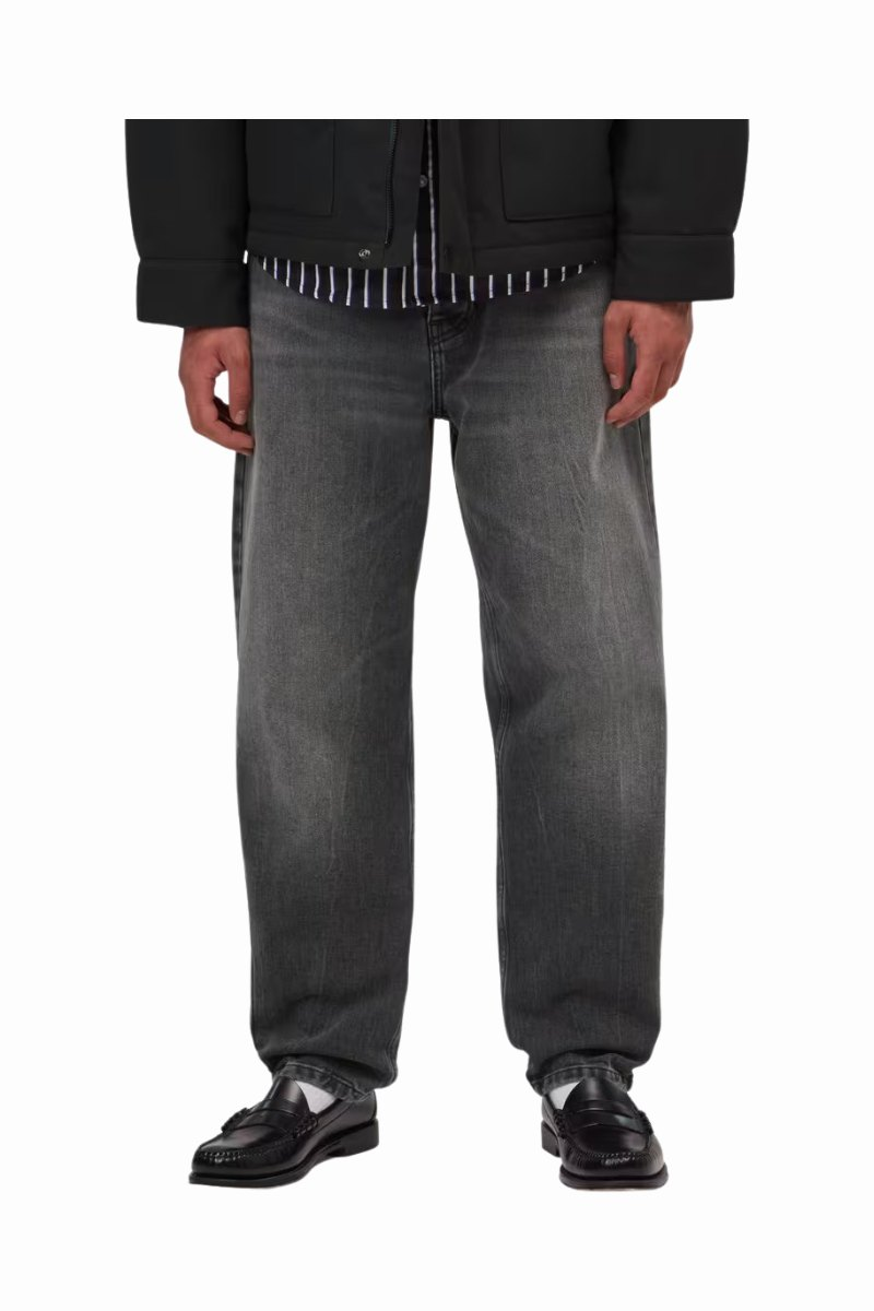 CARHARTT WIP NEWEL PANT Black Marble Used Wash