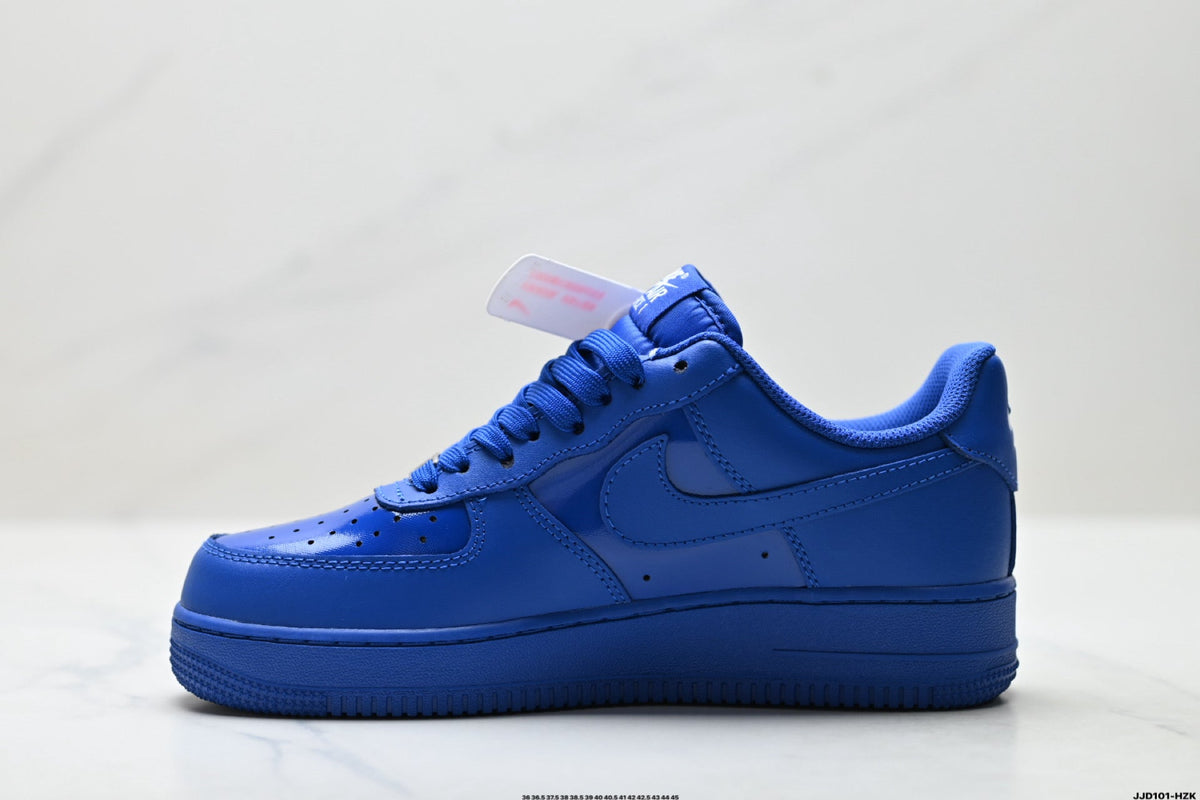 Nike Air Force 1 Low Royal Blue Tonal Unisex Sneakers Style 01