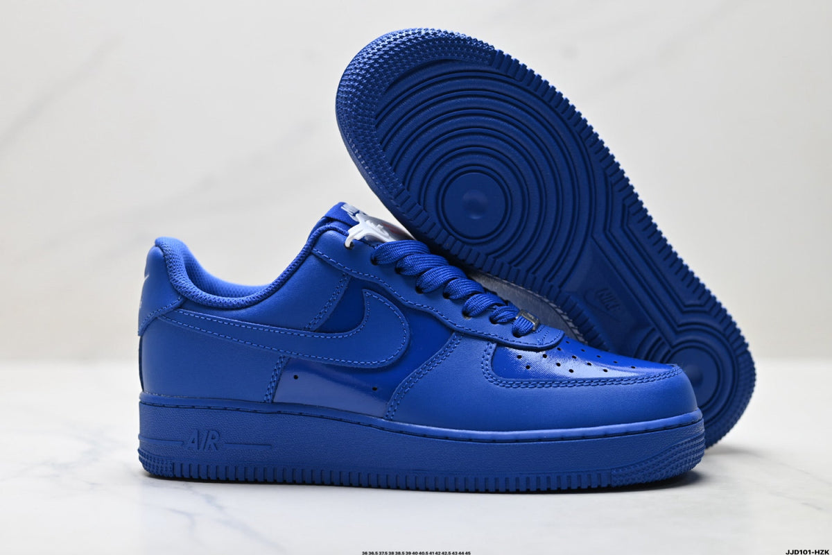 Nike Air Force 1 Low Royal Blue Tonal Unisex Sneakers Style 01
