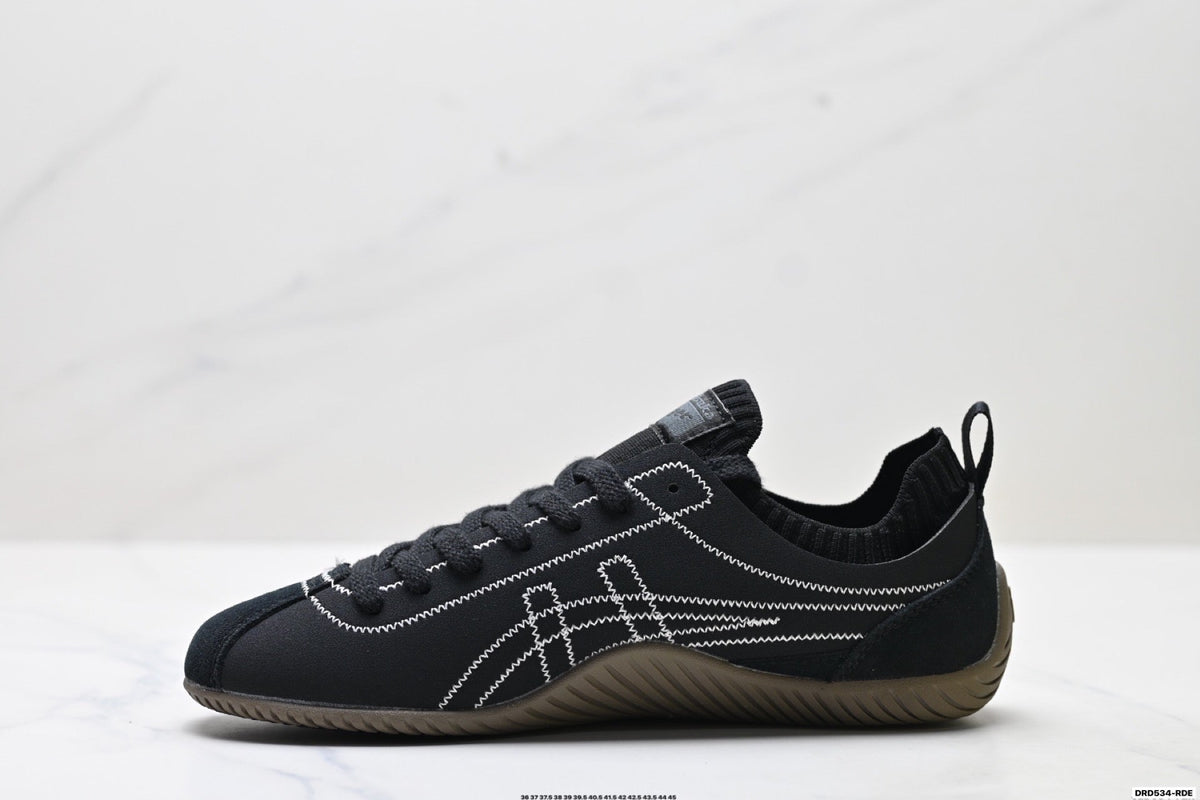 Onitsuka Tiger Low Profile Runner Black Line Art Unisex Shoes Style 33