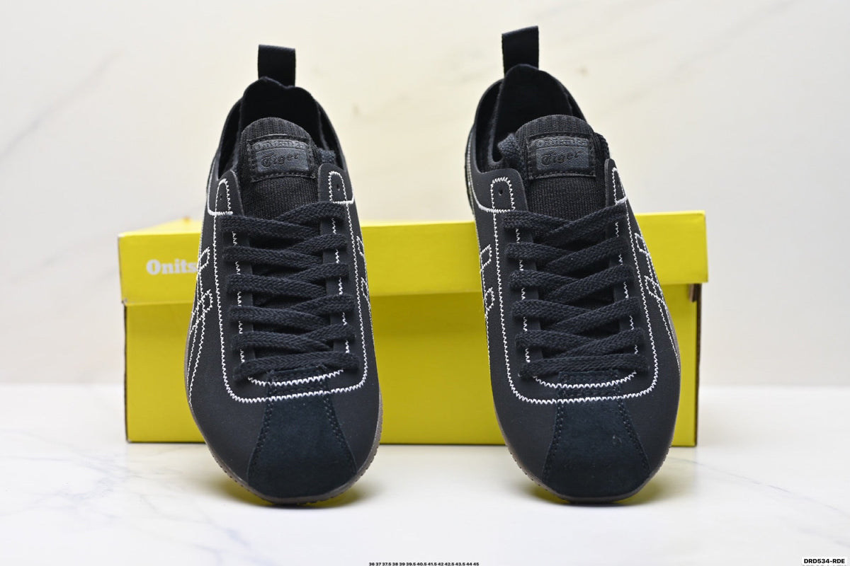 Onitsuka Tiger Low Profile Runner Black Line Art Unisex Shoes Style 33