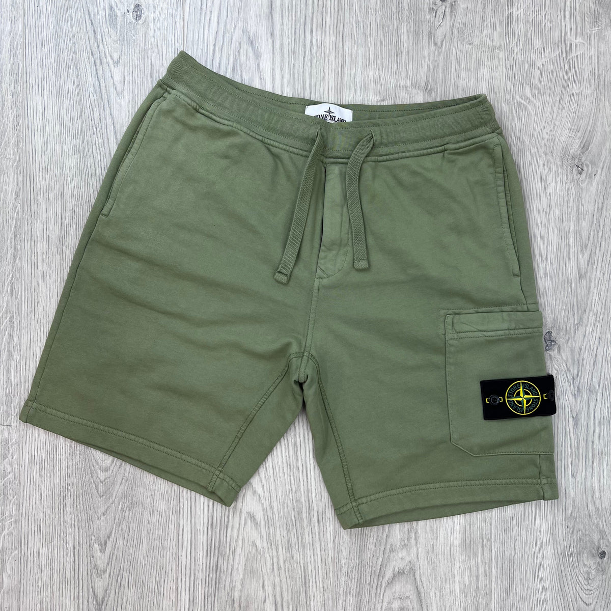 Stone Island Cargo Short — Laurel Green