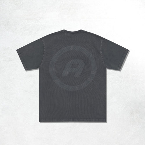 Aiche A Logo Distressed T-Shirt: Washed Grey