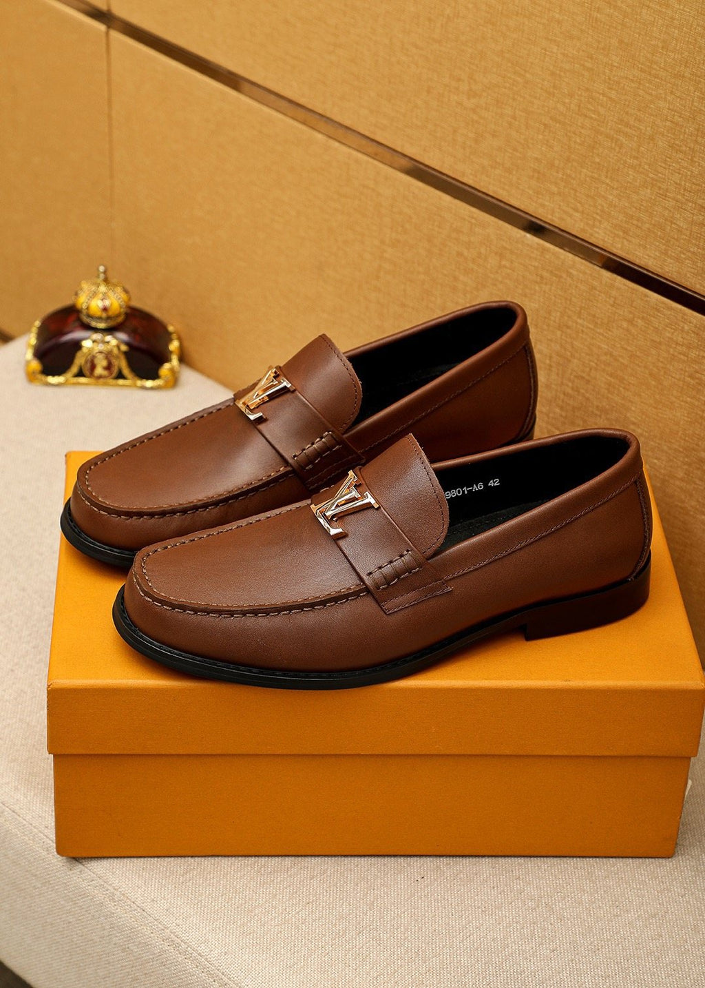Louis Vuitton Brown Buckle Loafers - Dark Outsole