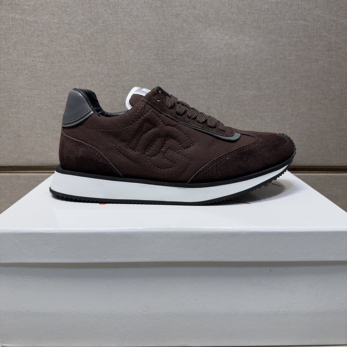 Dolce & Gabbana Dark Brown Low-Top Sneakers