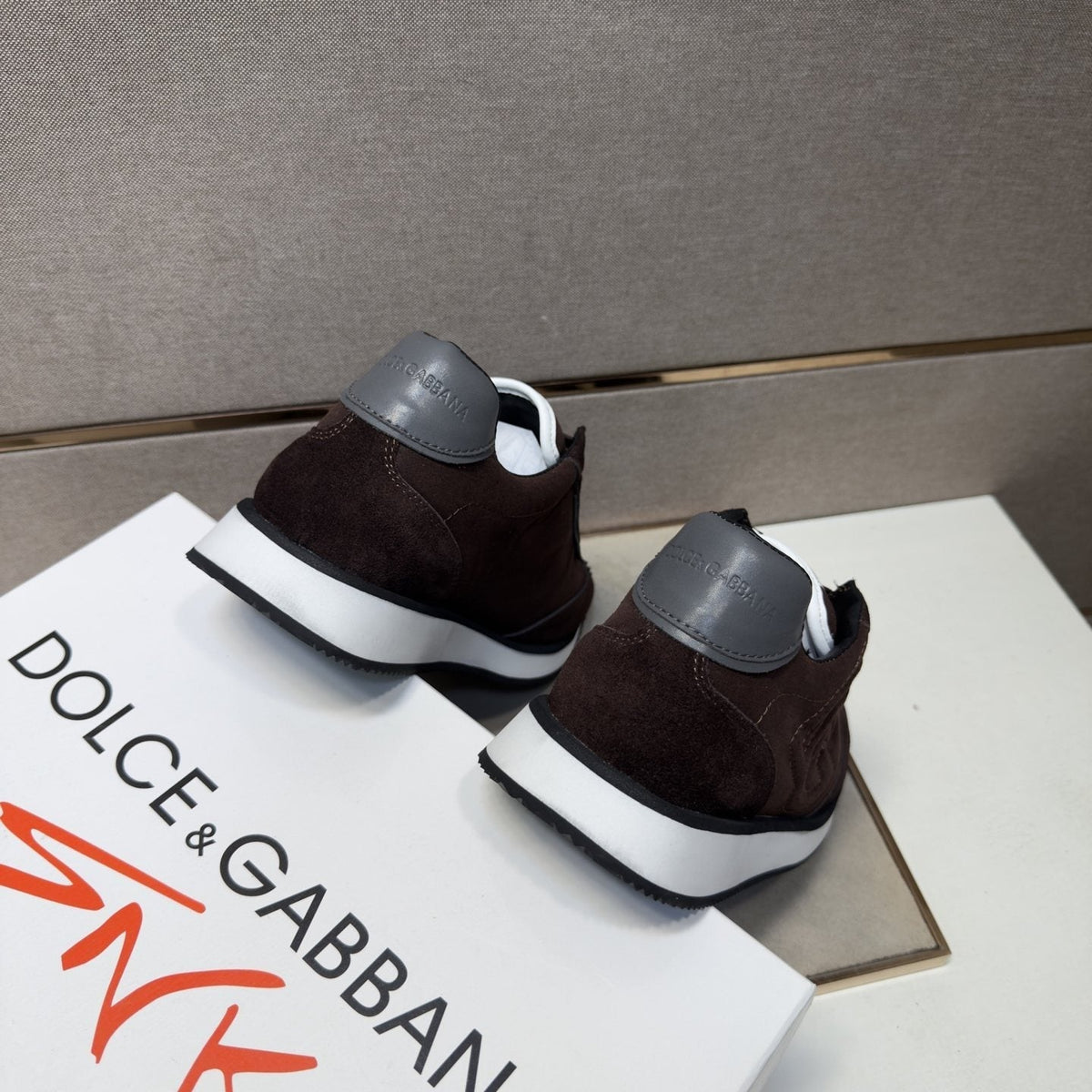 Dolce & Gabbana Dark Brown Low-Top Sneakers