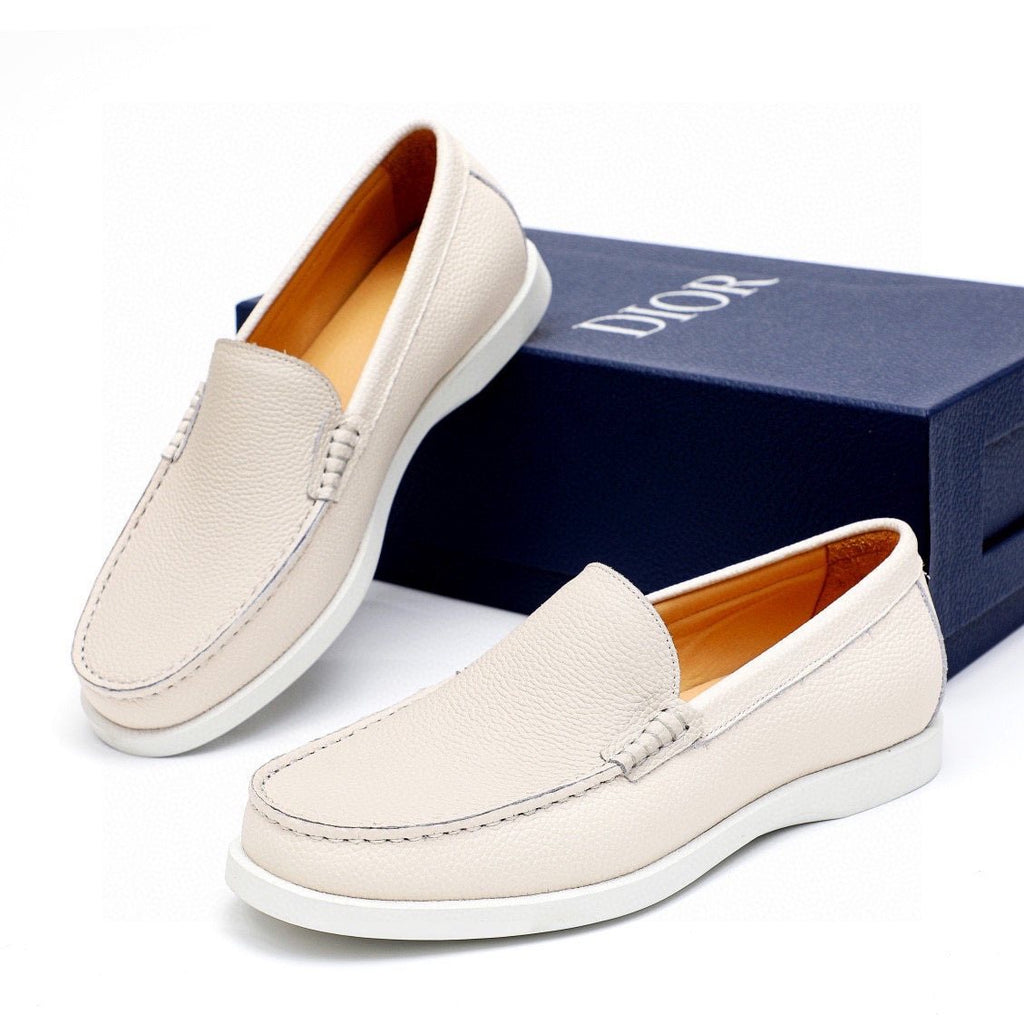 Dior Pebble-Grain Slip-On Shoes