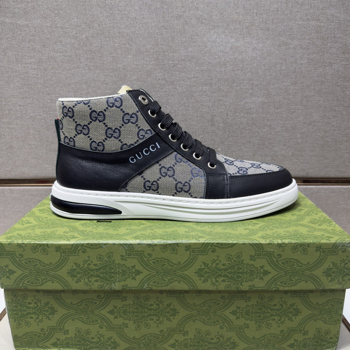 Gucci Men's Patterned High-Top Sneakers